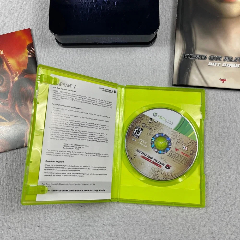 Tecmo Koei Dead or Alive 5 Ultimate Xbox 360 OS Collector‎ Edition Steelbook Art